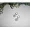 Boucles d'oreilles en perles de culture  sur dormeuses en argent 925