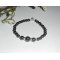 Bracciale con pietre di ematite e argento 925