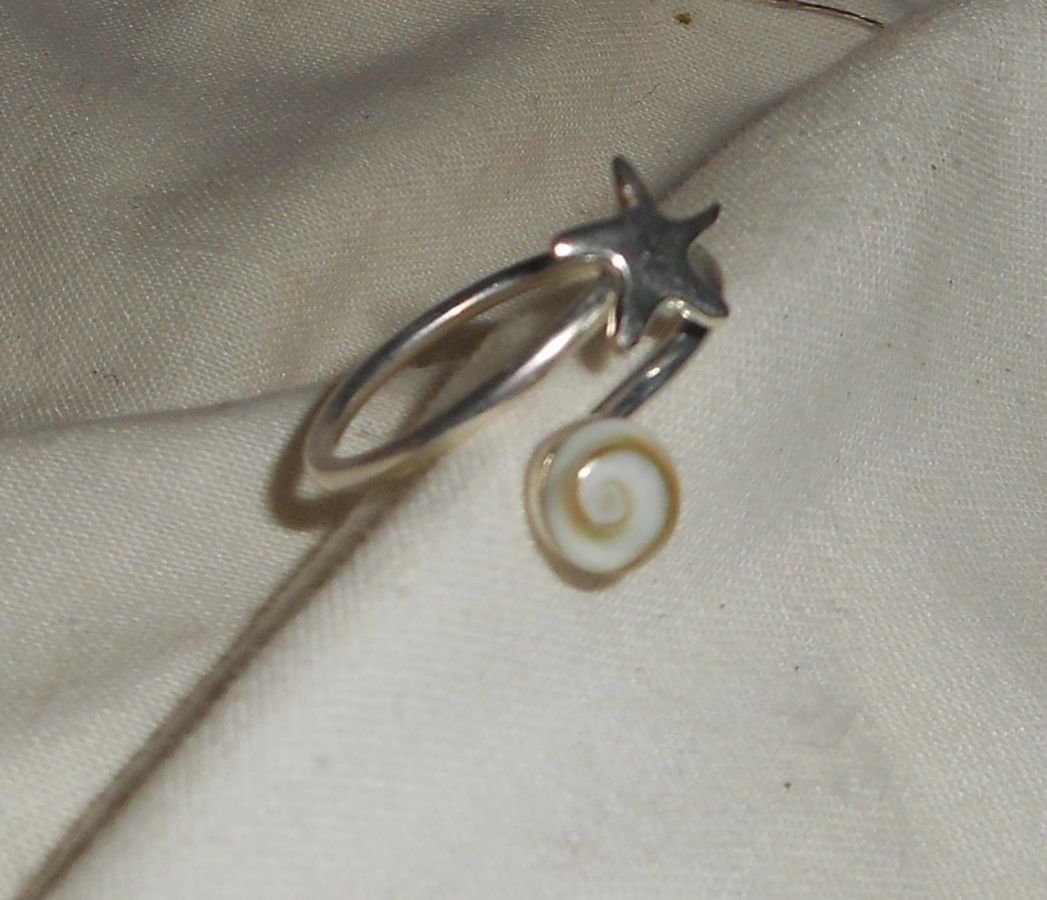 Anello originale in argento 925 con occhio di Santa Lucia Nota musicale 