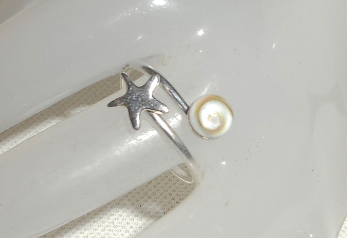 Anello originale in argento 925 con occhio di Santa Lucia Nota musicale 