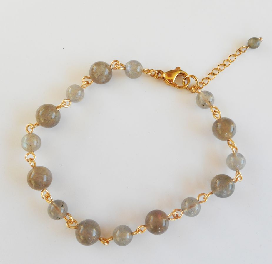 Bracciale in pietra labradorite