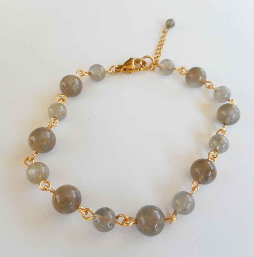 Bracciale in pietra labradorite